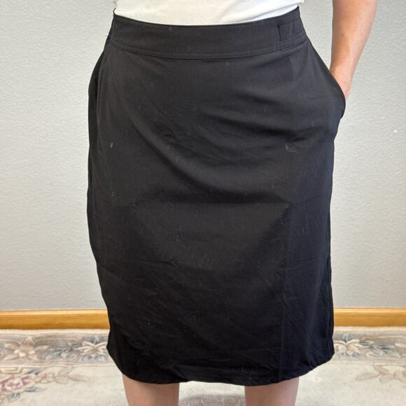 RipSkirt Length 3 Wrap Skirt Solid Black Size XL 16-18 Pockets Classic Minimal - Picture 1 of 8